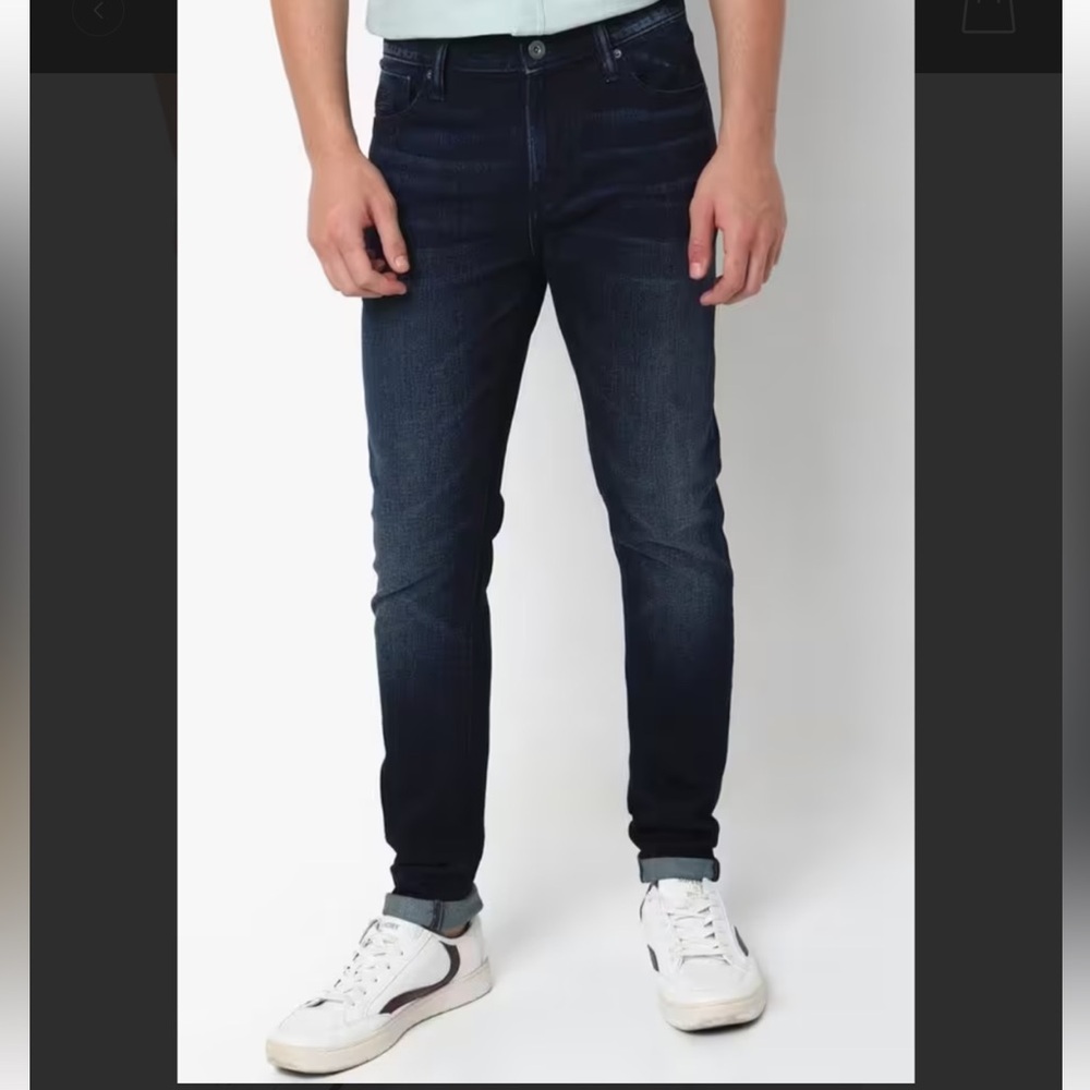 NWT Vintage Superdry Men's Copper black slim low rider Jeans